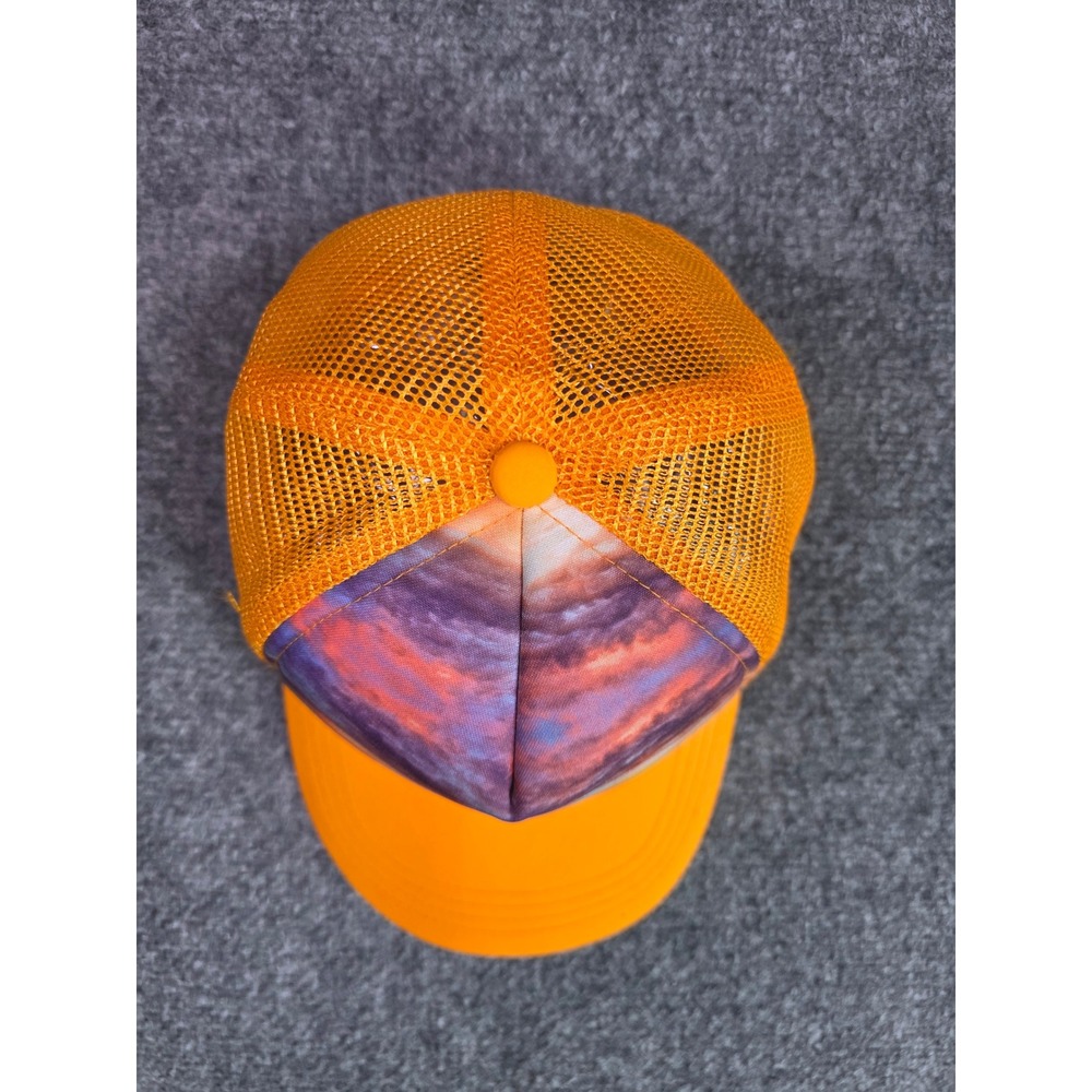 Boco Gear Trucker Hat Unisex OSFA Orange Ragnar Relay Volunteer Sunset Mesh Cap - Picture 2 of 6